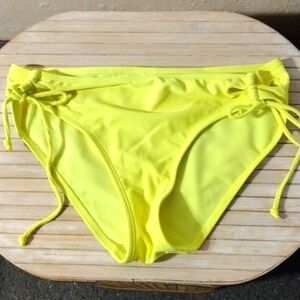 Neon yellow bikini bottoms